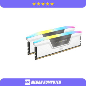 CORSAIR VENGEANCE RGB 32GB (2x16GB) DDR5 5200MT/s Kit CL40 White