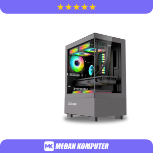 ARMAGGEDDON AQUARON DUPLEX BLACK M-ATX FREE 3 FAN