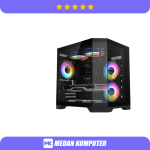 CASE NYK RUNE FC8 M-ATX GAMING CASE FREE 3F RGB - BLACK