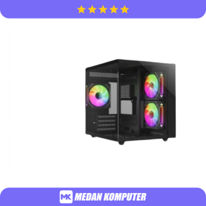 CASING KOMPUTER PC VENOMRX MATX CASE DAEMON S6 BLACK